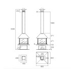 Lareira a Lenha Giselle 90 - Rocal